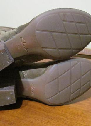 Кожаные сапоги clarks4 фото