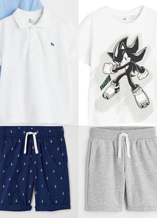Костюм комплект шорти футболка h&m 7-8 років, 122-128 см