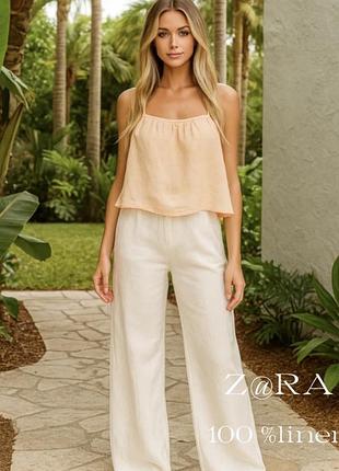 Топ льняний zara р.s