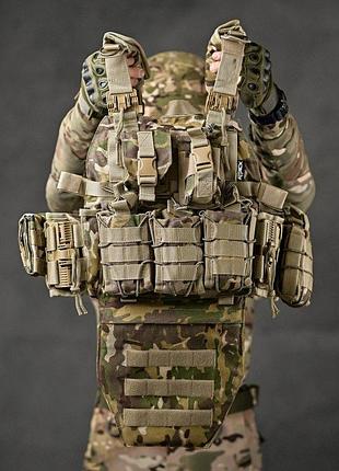Плитоноска 4 швидких скидання cordura мультикам вт7929