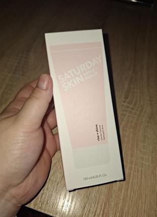 Saturday skin apple+peach rise+shine gentle cleanser, 120ml