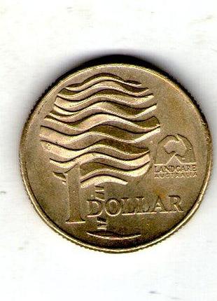 Австралия ø королева елизавета ii 1 долларов, 1993 год организация по защите окружающей среды no264