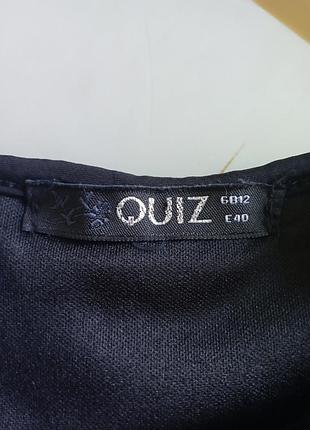 Платье мини комбинированное, платье вечернее с бархатистым узором quiz 9
