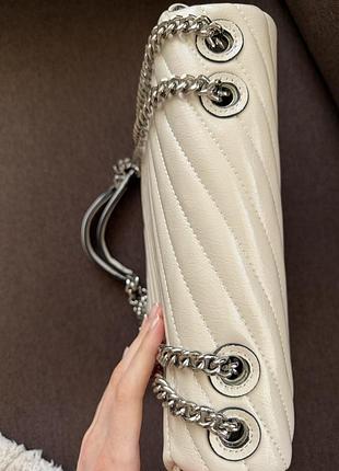 Сумка tory burch оригінал молочна 3