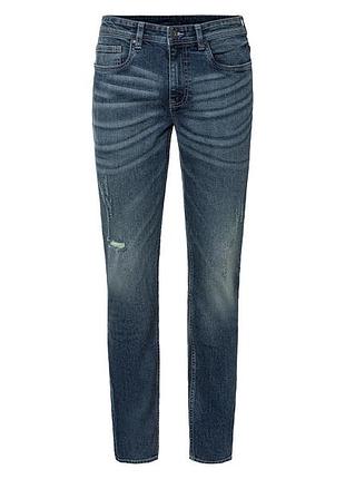 Джинсы slim fit с потертостями для мужчины livergy lycra® 452930 48(m) синий