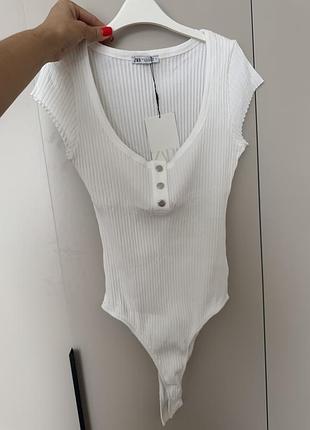 Боді біле zara