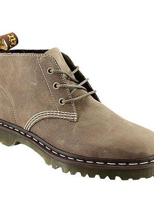 Стильні шкіряні черевики нубук dr. martens