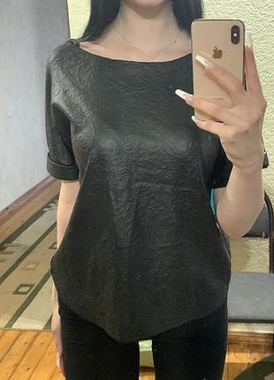 Блуза mango suit, розмір s 🖤✨ тканина з жатою / тисненою фактурою
