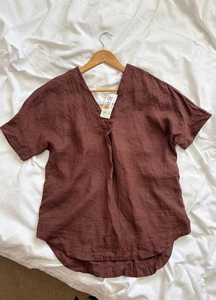 Нова блузка, m&s, 100% льон, розмір s/m