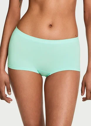 Трусики шортики victoria´s secret. цвет: waterfall (49k6). размер: s