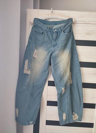 Скейтерские джинсы широте широкие baggy