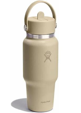 Термопляшка hydro flask 700 ml wide flex straw travel bottle