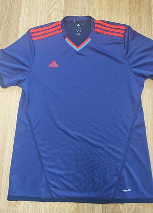 Футболка adidas climalite синя, розмір l, новий стан