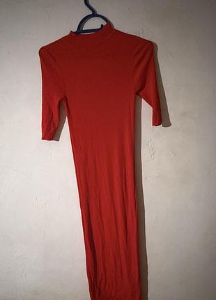 Платье рубчик zara