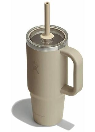 Термочашка hydro flask 700 ml travel tumbler clear lid
