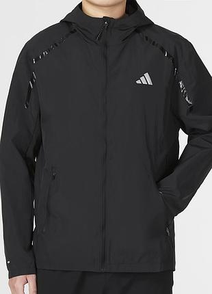Чоловіча вітровка adidas чорна m з капюшоном