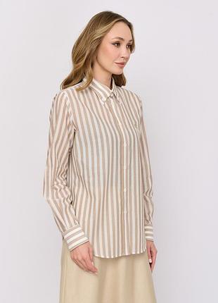 Стильна базова сорочка в смужку h&m divided (100% бавовна)