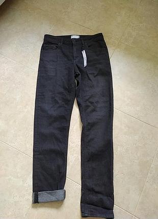 Нові джинси 👖 жіночі чорні базові w30l32 slim
