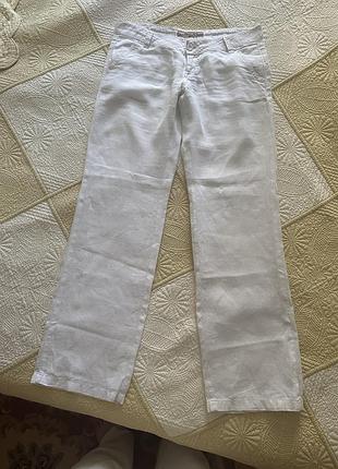 Лляні білі штани,  junker jeans, s-m
