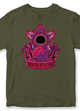 Футболка "stranger things" 2 хаки, xl