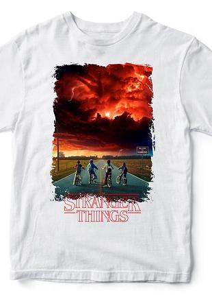 Футболка "stranger things" 5 белый, 2xl
