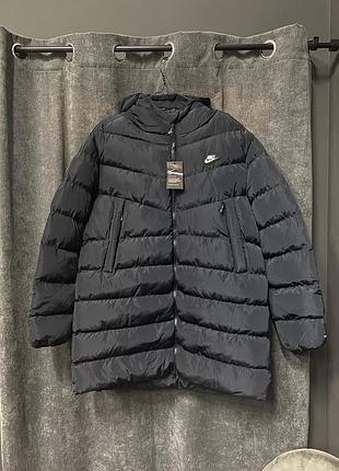 Парка длинная nike blue s