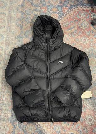 Пуховик nike storm-fit windrunner primaloft чорний m