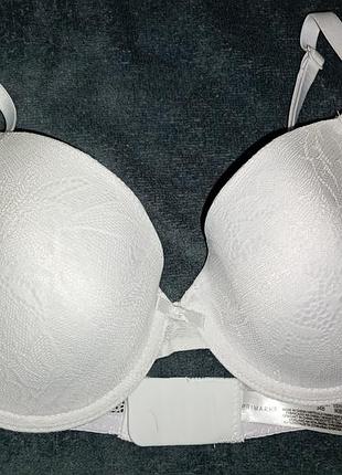 Мереживний білий бюстгальтер primark 34b формована чашка