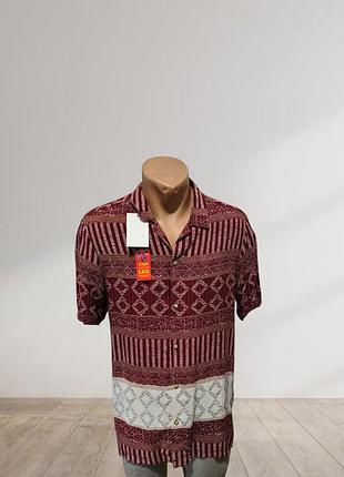 Мужская гавайка asos из мягкой вискозы - яркий летний стиль, размер m, гавайская рубашка