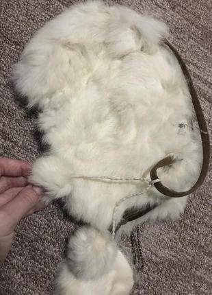 Сумка натуральная замша и мех