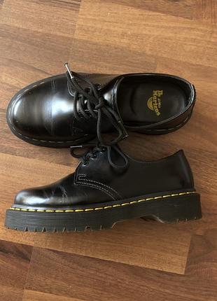 Туфлі чорні шкіряні dr. martens 1461 bex smooth leather, 37 розмір