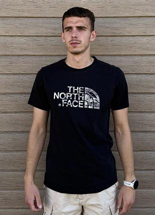 Чоловіча футболка the north face woodcut dome 🖤