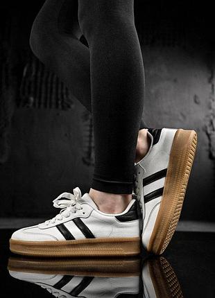 Женские кроссовки samba white/black нп4942