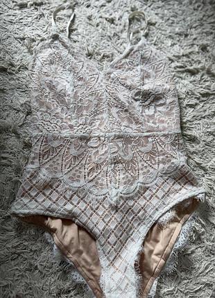 Боді біле розмір s з мереживом ❤️ 300 гривень