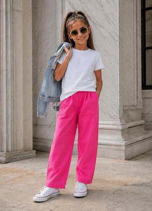 Новые летние натуральные брюки на девочку от benetton