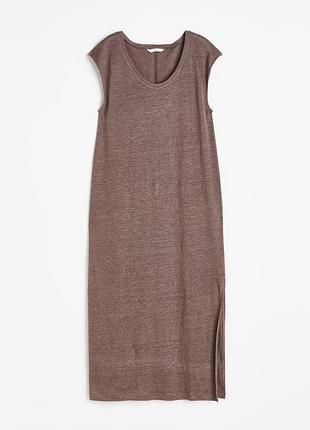 Linen jersey dress. лляна сукня h&m