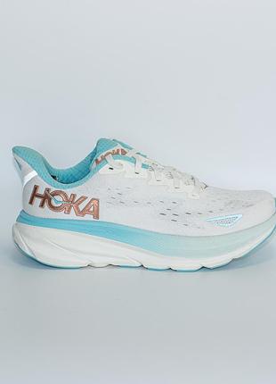 Hoka clifton 9 в цвете frost/rose gold размер: 38 (23.5 см)