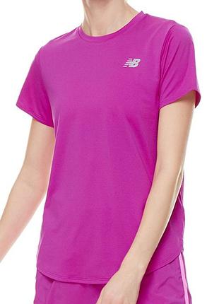 Брендова спортивна однотонна футболка new balance оригінал 💜🌹💜