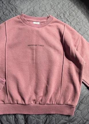 Оверсайз світшот zara на дівчинку 110