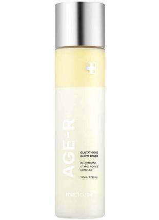 Антивозрастной тонер medicube age-r glutathione glow toner 140 мл
