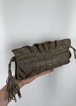 Кожаный клатч allsaints