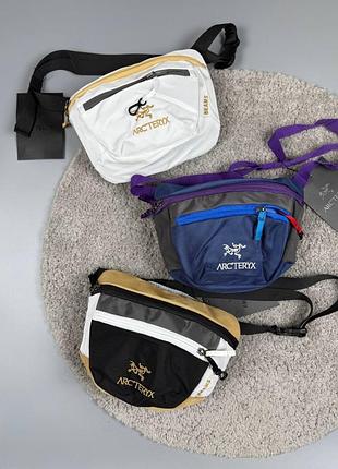 Чоловіча сумка arc'teryx через плече / стильна бананка арктерікс месенджер