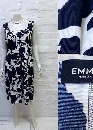 Итальянское платье миди emme marella с цветочным принтом