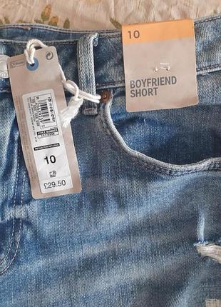 Джинсовые шорты бойфренд  m&s 2