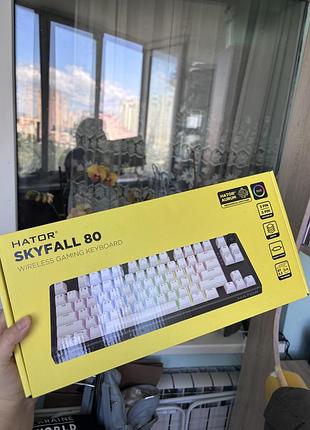 Клавіатура бездротова hator skyfall 80 wireless black-white (htk3180ua
