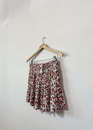 Спідничка з натуральної тканини pull&bear🌿