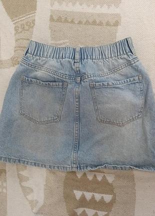 Юбка джинсовая h&amp;m + 2 топика 3