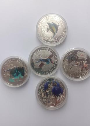 Монеты острова из серии фауна