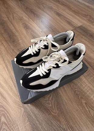 New balance 327 white cream black, рідка модель