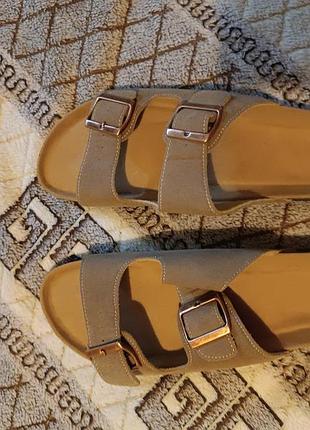 Сандалии женские летние, замш, на 39-40 размер